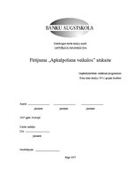 Referāts 'Pētījuma "Apkalpošana veikalos" atskaite', 1.