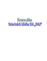 Biznesa plāns 'Veterinārās klīnikas biznesa plāns', 1.