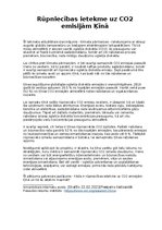 Referāts 'Rūpniecības ietekme uz CO2 emisijām Ķīnā', 1.