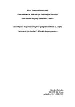 Konspekts 'Risinājumu algoritmizācija un programmēšana', 1.