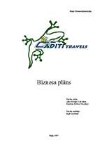 Biznesa plāns 'SIA "Aditi travels"', 1.