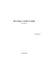 Referāts 'Gē­nu te­ra­pi­ja – re­ali­tā­te vai ie­spēja', 1.