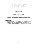 Konspekts 'Politiskā līdzdalība un politiskā pieejamība Latvijā', 1.