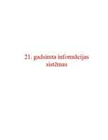 Referāts '21.gadsimta informācijas sistēmas', 1.