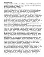 Eseja 'Origin of Marriage', 1.