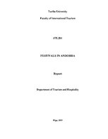 Referāts 'Festivals in Andorra', 1.