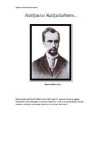 Konspekts 'Atziņas no Raiņa darbiem', 1.