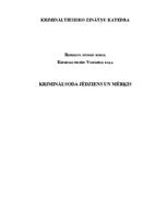 Referāts 'Kriminālsoda jēdziens un mērķis', 1.