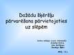 Prezentācija 'Dažādu šķēršļu pārvarēšana, pārvietojoties ar slēpēm', 1.