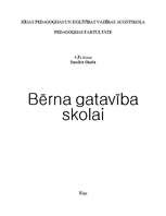Referāts 'Bērna gatavība skolai', 1.