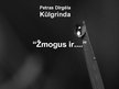 Prezentācija 'Petras Dirgėla "Kūlgrinda"', 1.