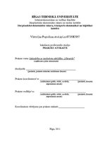 Prakses atskaite 'Starptautisko ekonomisko sakaru organizēšana un vadīšana', 1.