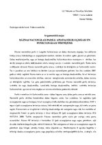 Eseja 'Rāznas nacionālais parks: ainavas ekoloģiskais un funkcionālais vērtējums', 1.