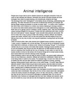 Eseja 'Animal Intelligence', 1.