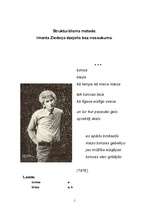 Eseja 'Imanta Ziedoņa dzejoļa analīze', 1.