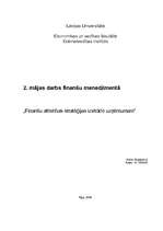 Referāts 'Finanšu attīstības stratēģijas izstrāde uzņēmumam', 1.