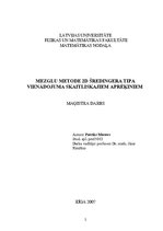 Diplomdarbs 'Mezglu metode 2D Šredingera tipa vienādojuma skaitliskajiem aprēķiniem', 2.