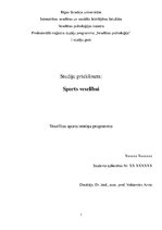 Paraugs 'Veselības sporta treniņu programma', 1.