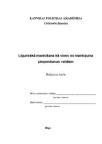 Diplomdarbs 'Līgumiskā mantošana kā viens no mantojuma pieņemšanas veidiem', 1.