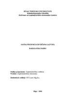 Diplomdarbs 'Jauna produkta ieviešana Latvijā', 1.