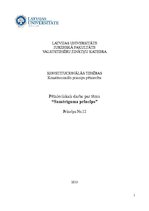 Eseja 'Samērīguma princips', 1.