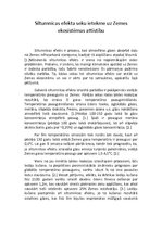 Eseja 'Siltumnīcas efekta seku ietekme uz Zemes ekosistēmas attīstību', 1.