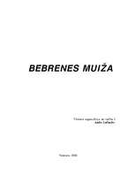 Referāts 'Bebrenes muiža', 1.