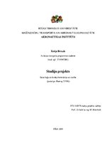 Konspekts 'Gaisa kuģu un dzinēju konstrukcija un izturība', 1.