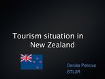 Prezentācija 'Tourism Situation in New Zealand', 1.