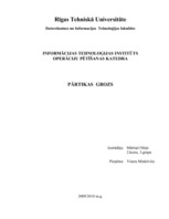 Paraugs 'Ievads operāciju pētīšanā. Pārtikas grozs', 1.