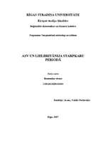 Konspekts 'ASV un Lielbritānija starpkaru periodā', 1.