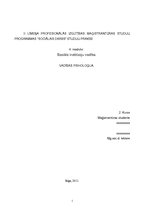 Referāts 'Vadības psiholoģija', 1.