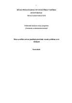 Referāts 'Bērnu uzvedības novirzes jaunākajā pirmsskolas vecumā, problēmas un to risinājum', 1.