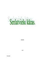 Referāts 'Senlatviešu kāzas', 1.