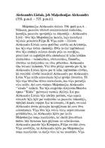 Konspekts 'Aleksandrs Lielais', 1.