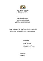 Referāts 'Ēkas starpstāvu pārseguma nesošo tērauda konstrukciju projekts', 1.