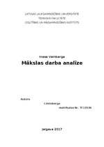 Eseja 'Mākslas darba analīze', 1.
