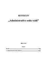 Referāts 'Administratīvo sodu veidi', 1.