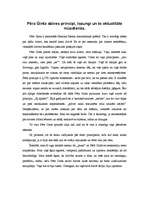 Eseja 'Pēra Ginta dzīves principi, lozungi un to aktualitāte mūsdienās', 1.