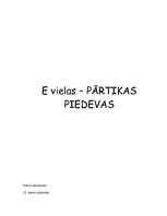 Referāts 'E vielas - pārtikas piedevas', 1.