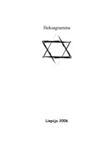 Konspekts 'Heksagramma', 1.