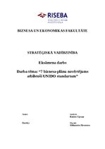 Konspekts '7 biznesa plānu novērtējums atbilstoši UNIDO standartam', 1.
