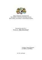 Paraugs 'Mikroshēmtehnika. Laboratorijas darbs', 1.