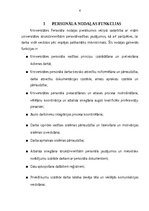Prakses atskaite 'Personāla vadības un Lietvedības prakse vadošas universitātes Personāla nodaļā', 6.