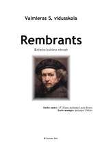Referāts 'Rembrants', 1.