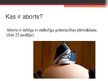 Prezentācija 'Aborts un stāvoklī līdz 18', 2.
