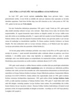 Referāts 'Latvijas kultūras vēsture', 2.