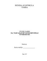 Referāts 'SIA "Pārvadājumi" konkurētspējas novērtējums ', 1.