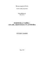 Referāts 'Personāla vadība - atlase, adaptācija un attīstība', 1.
