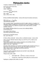 Konspekts 'Pārbaudes darbs ķīmijā', 1.